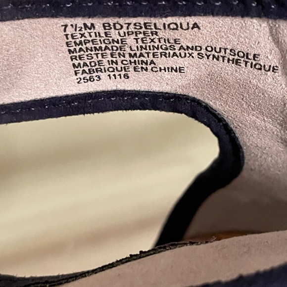 Bandolino cork/denim sandals size 7.5 - Picture 8 of 9